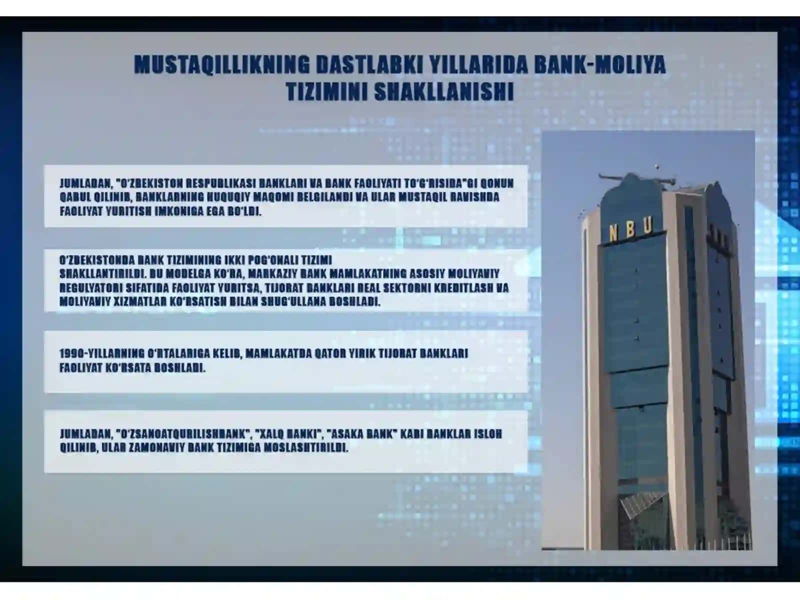 MUSTAQILLIK YILLARIDA O'ZBEKISTONDA BANK MOLIYA TIZIMI VA UNING RIVOJLANISHI 4