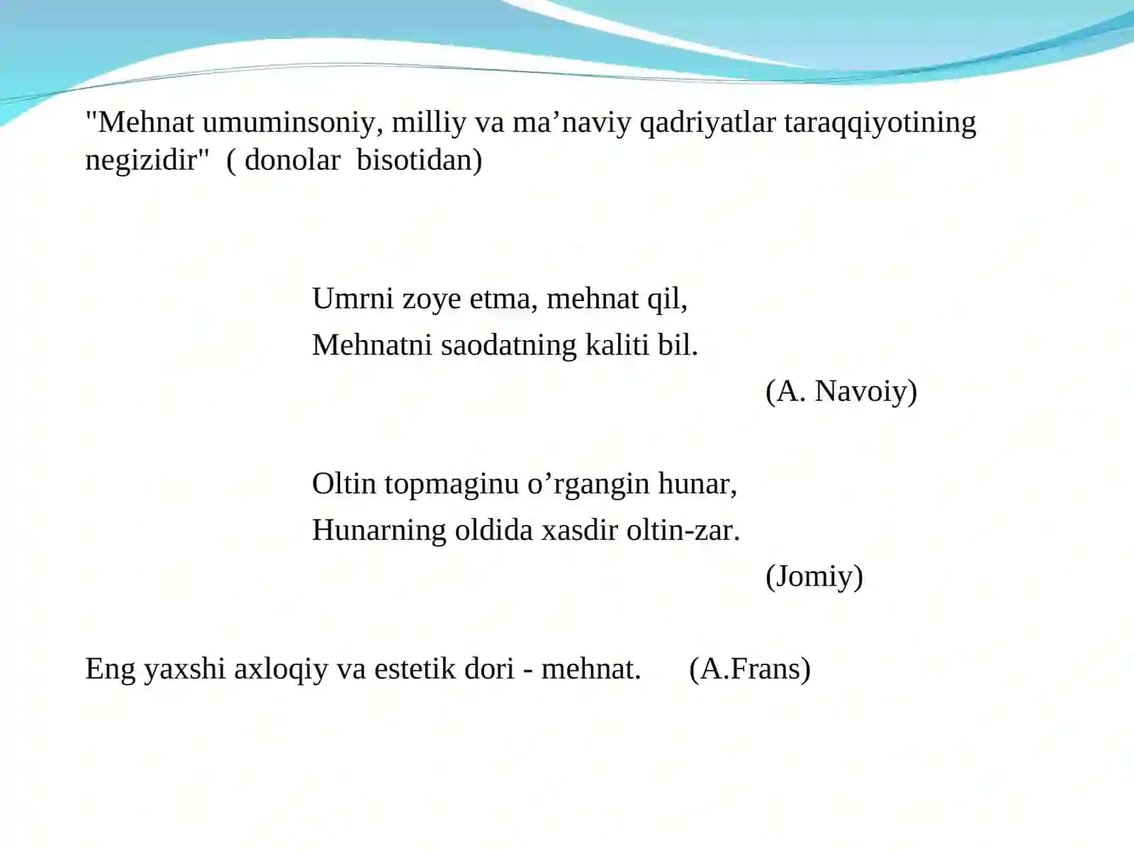 O‘QUVCHILARNING MEHNAT, JISMONIY, ESTETIK,IQTISODIY VA EKOLOGIK TARBIYASI 4