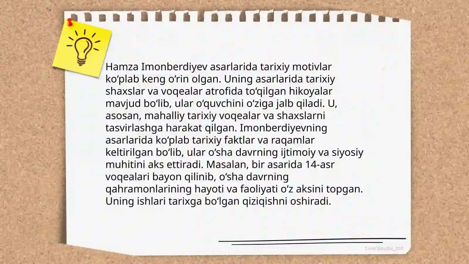 Hamza Imonberdiyev asarlarining mavzu doirasi.Olqor Damin ijodi va Xurshid Davron ijodi 4