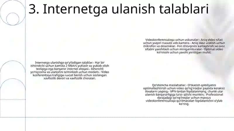 Videokonferensiya Aloqani Tashkil Qilish Uchun Zarur Jihozlar 4