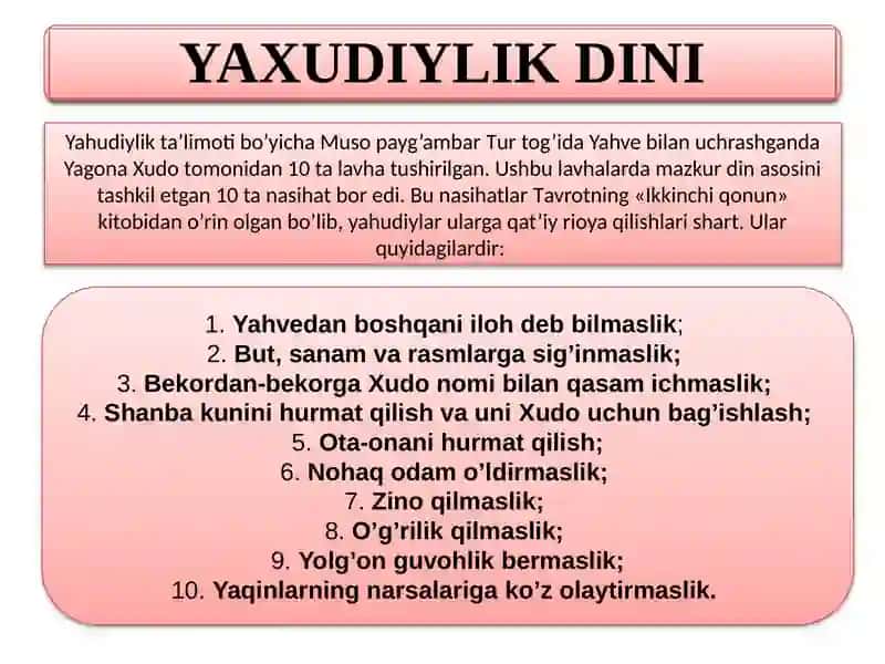 Yahudiylik Dini 4