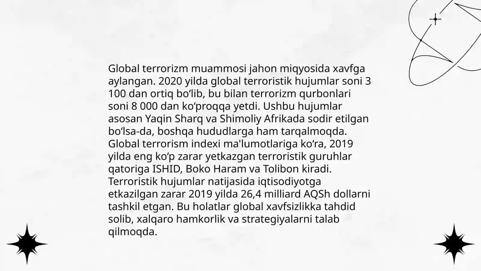 Terrorizm va uning oqibatlari 4