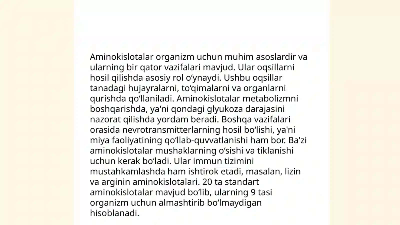 Proteinogenli aminokislotalar 4
