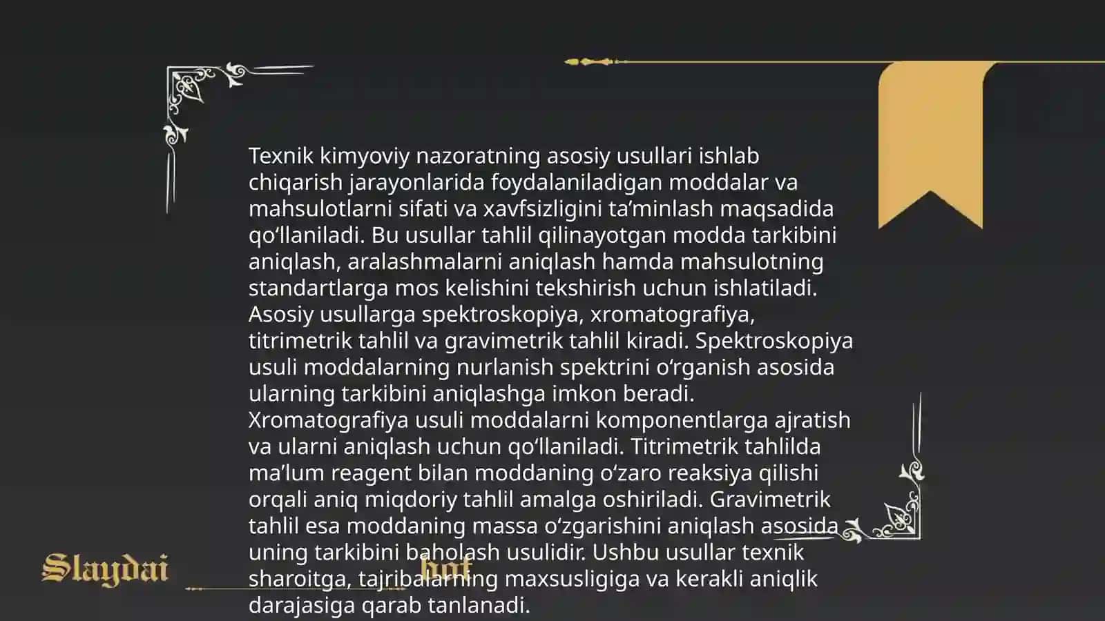 Sut ishlab chiqarishda,texnik kimyoviy nazorat o’rni 4