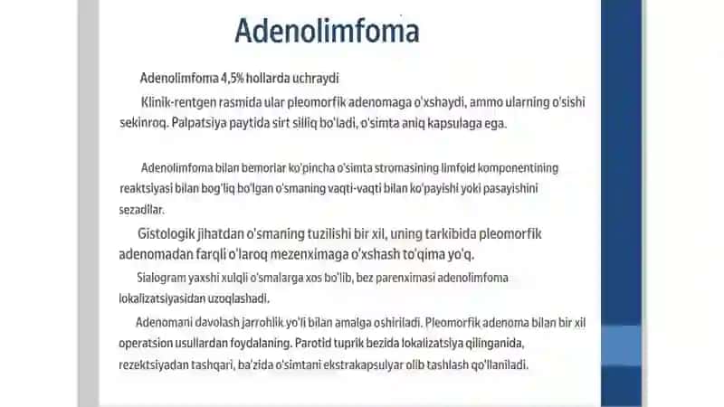 Adenolimfoma Miksoma 4