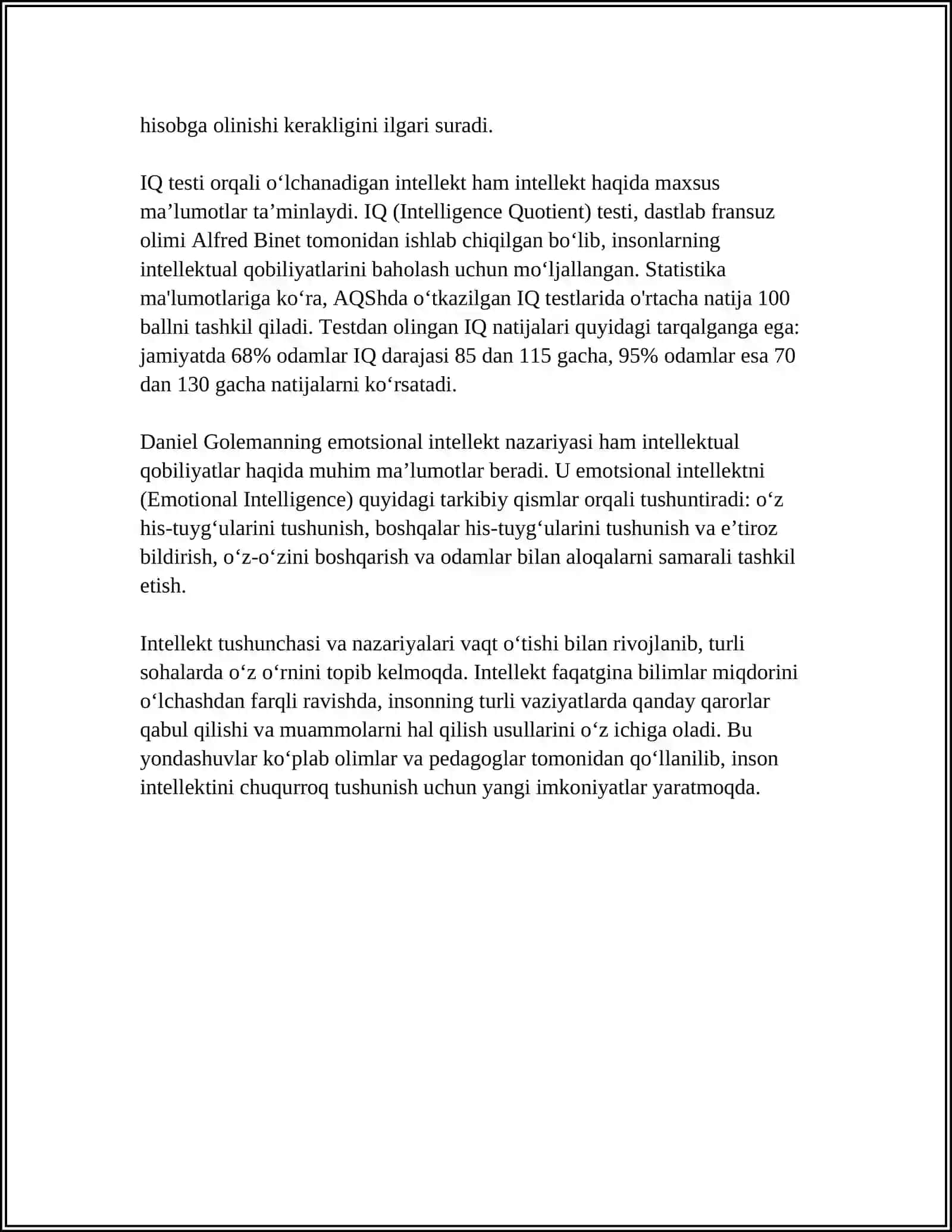 INTELLEKT VA KREATIVLIK NAZARIYALARI 4