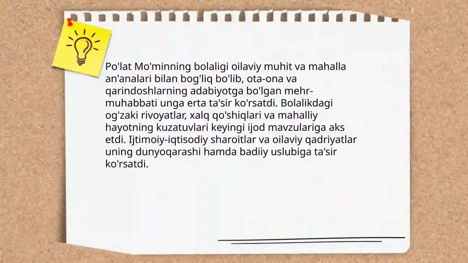 Po'lat Mo'minning hayot va ijodi 4
