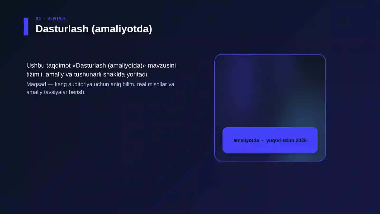 Dasturlash (amaliyotda) 4