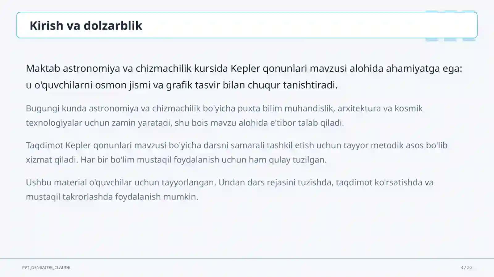 Kepler qonunlari (10-sinf) 4