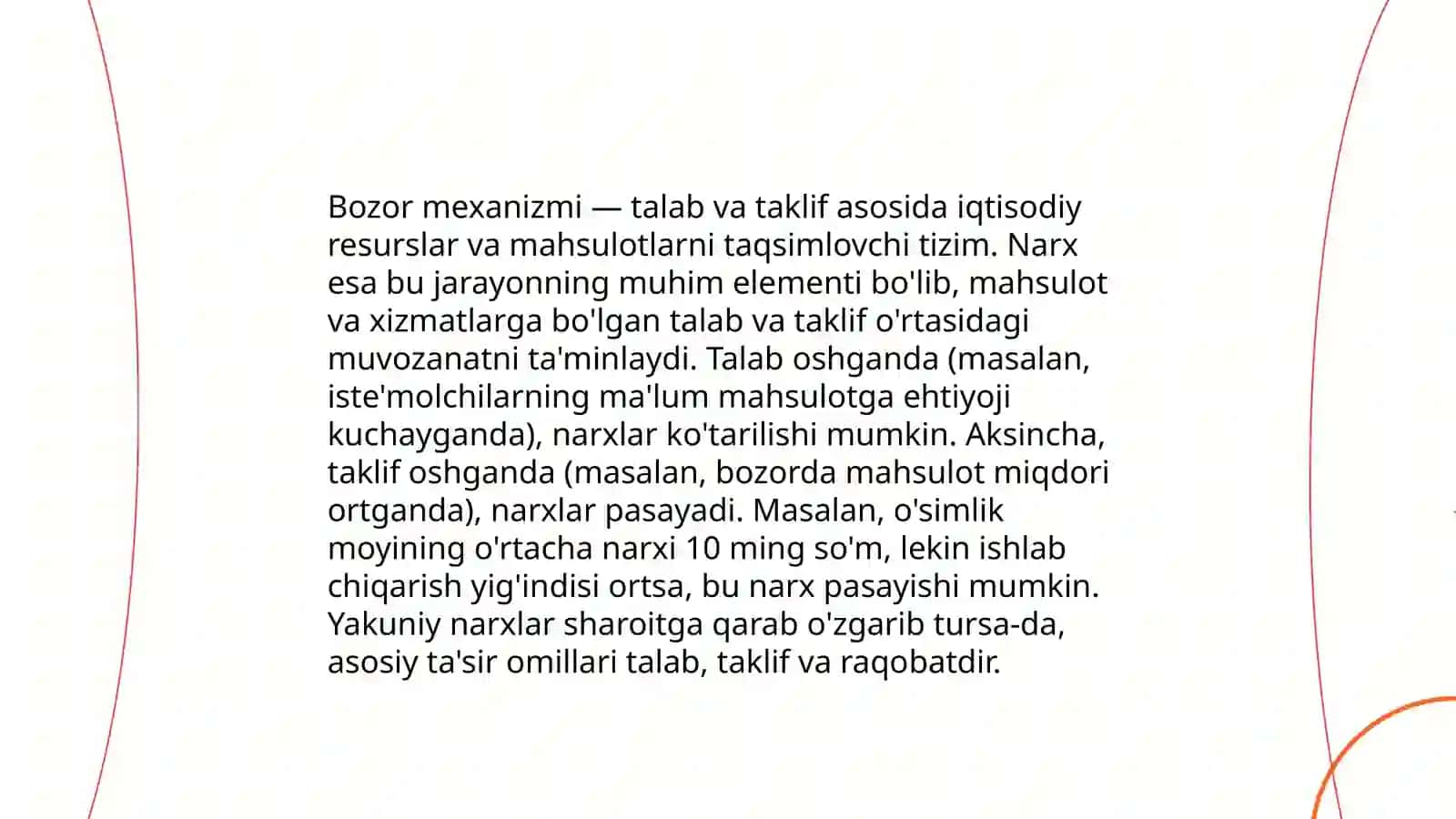 Raqobat va bozor narxlarini shakllanishi Qoʻldoshev Sardor 4