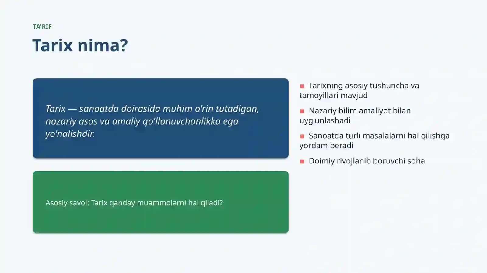 Tarix Muammolari va Yechimlari 4