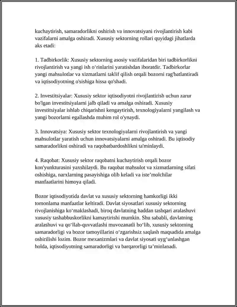 BOZOR IQTISODIOTIDA MUASSASALAR VA DAVLATNING ROLI 4