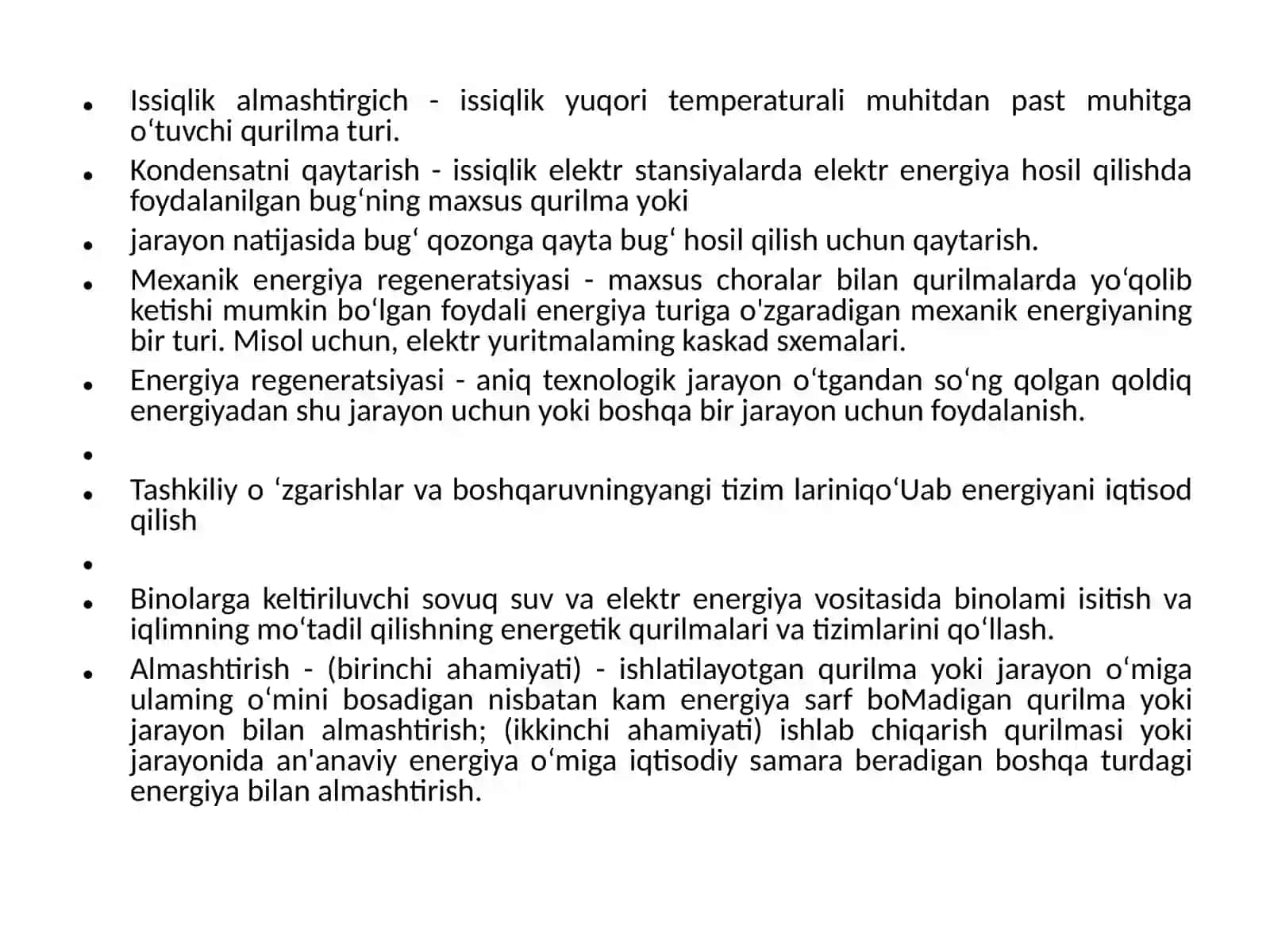 Energiya tejamkorligi haqida umumiy tushunchalar 4