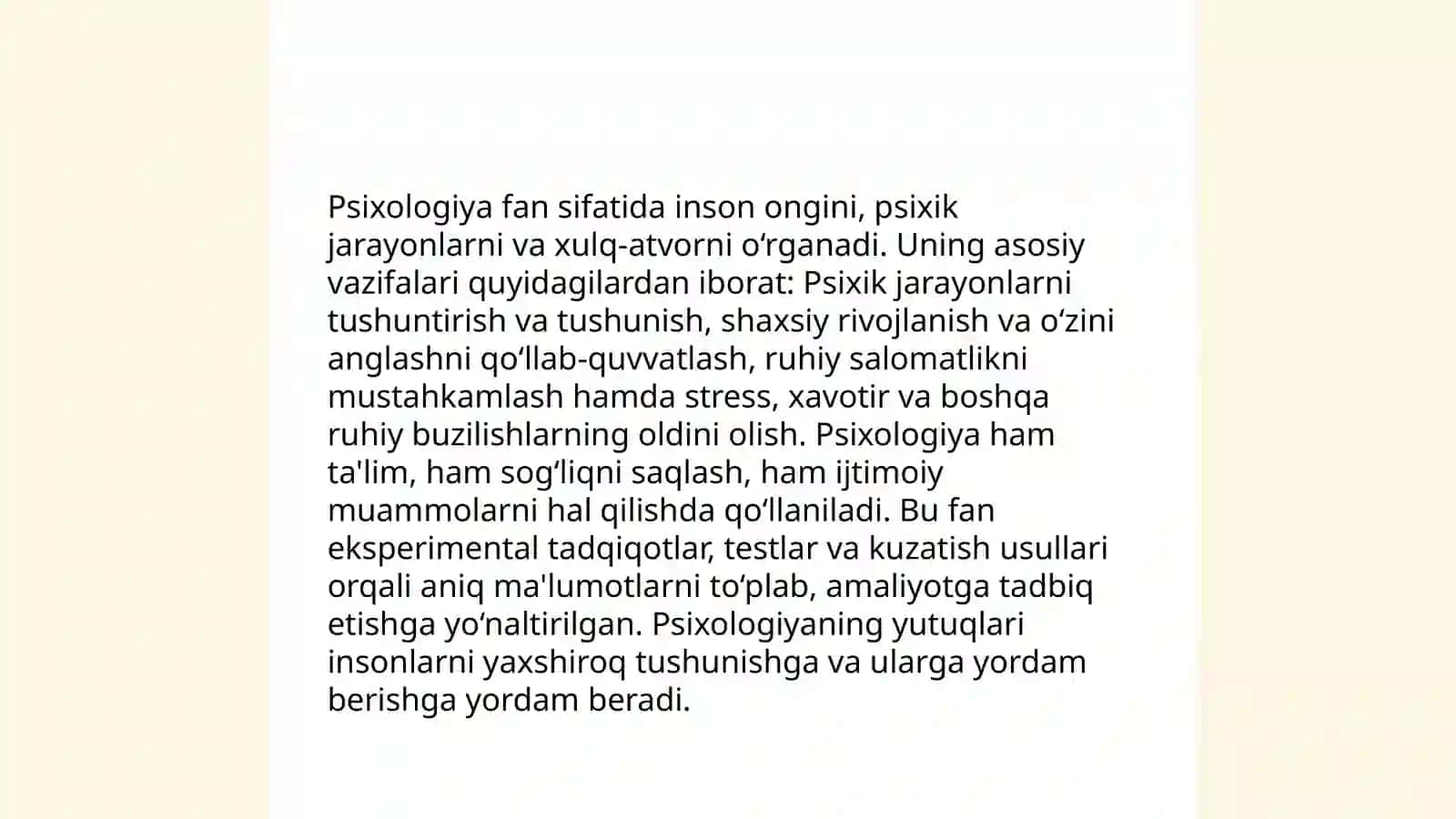 Psixologiya fanining maqsad va vazifalari 4
