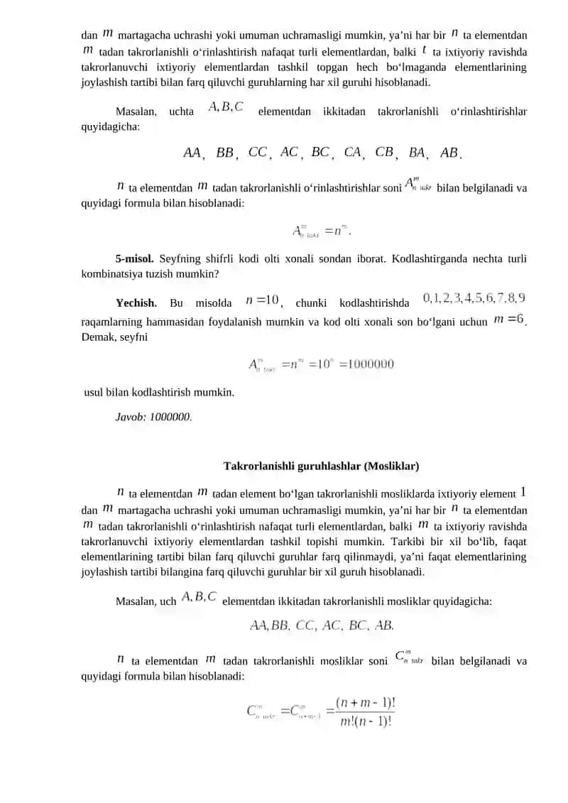Kombinatorika elementlari 4