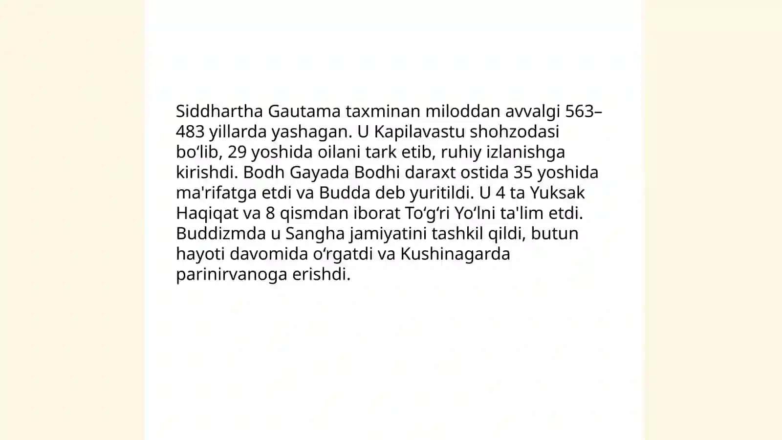 Buddaviylik dinining paydo boʻlishi tarixi, asosiy ta'limotlari, oqimlari va manbalari 4