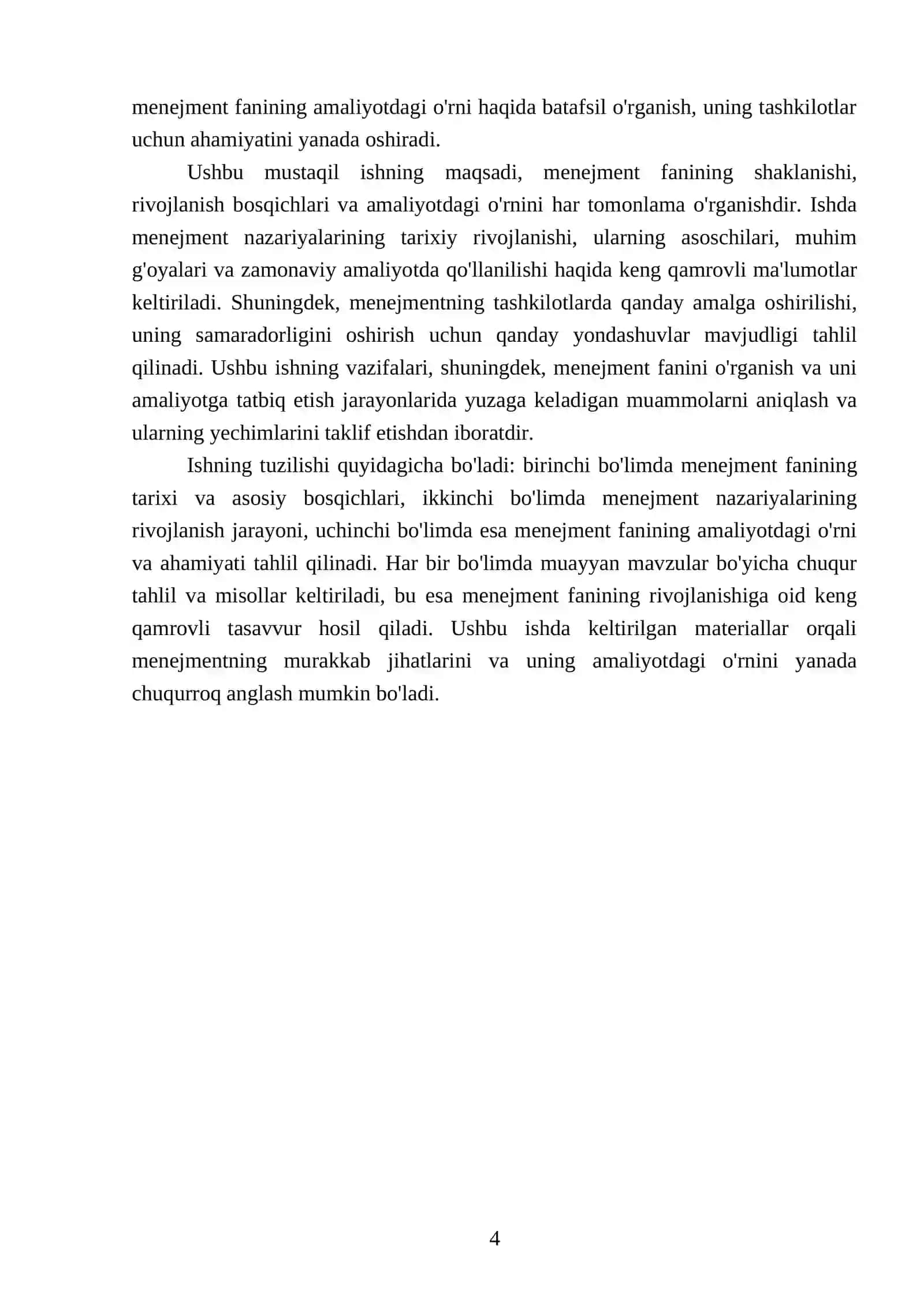 Menejment fanining shaklanishi va rivojlanish bosqichlari 4