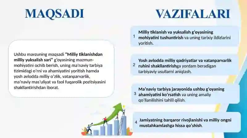 Milliy tiklanishdan milliy  yuksalish sari g'oyasining  ma'naviy tarbiyadagi ahamyati 4