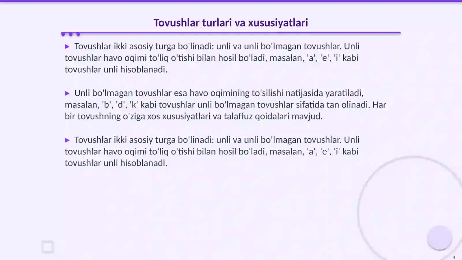 Fonetik aspektlar 4