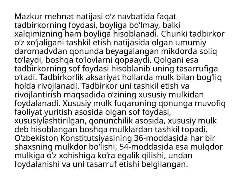 Tadbirkorlik huquqisub 4