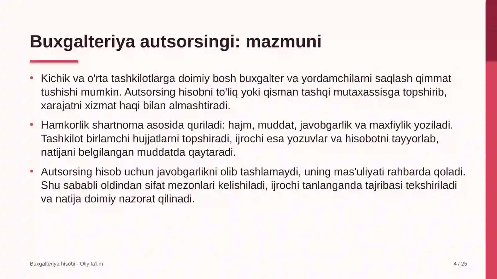 byudjet tashkilotlarida buxgalteriya xizmatini autsorsingga berish 4369 4