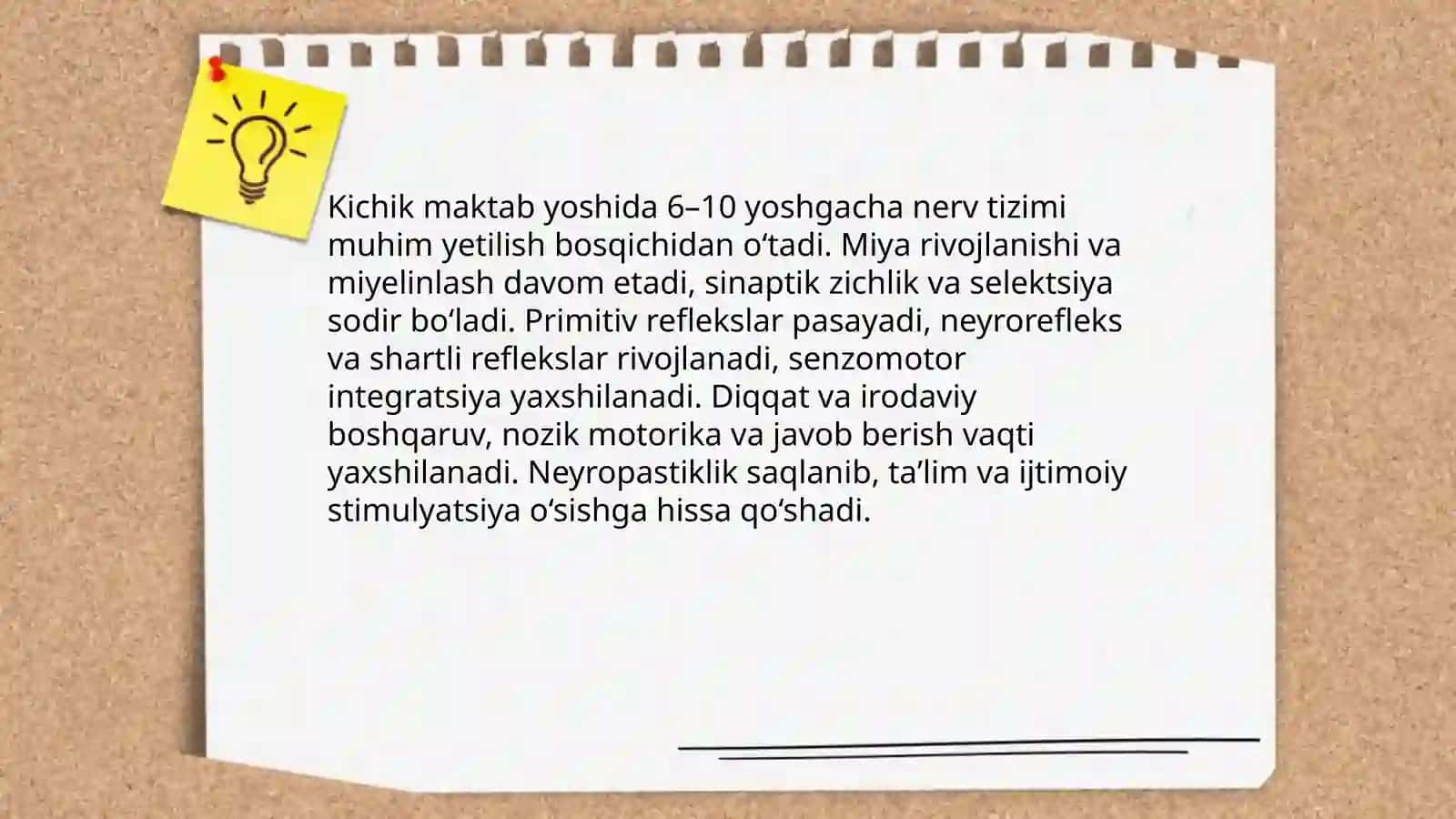 Kichik maktab yosh davrining psixofiziologik xususiyatlari 4