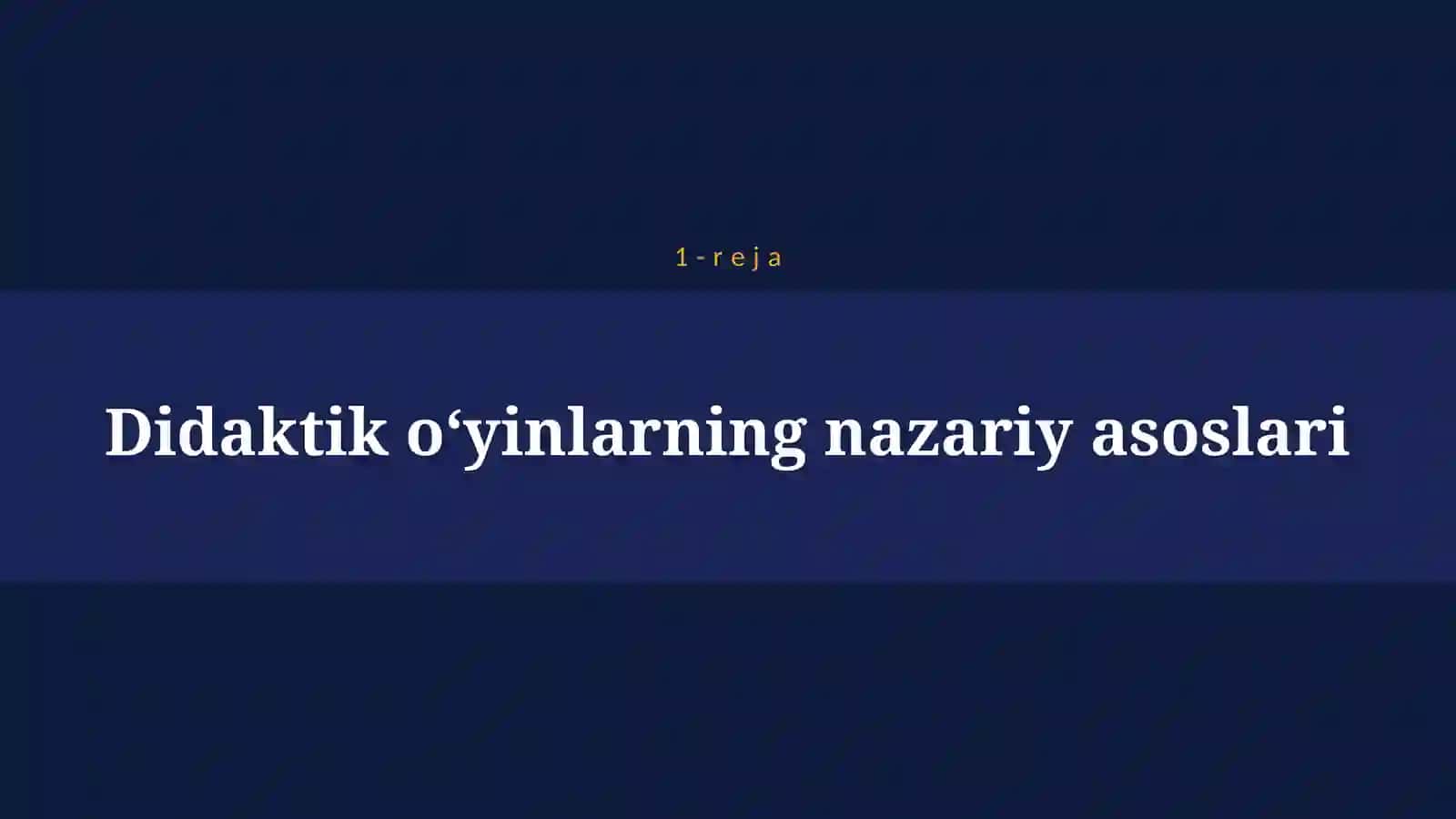 DIDAKTIK O`YINLAR 4
