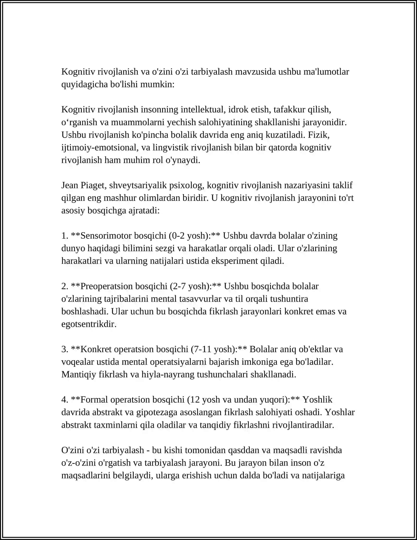 KASBIY OʻZINI OʻZI TARBIYALASH JARAYONINI PSIXOLOGIK-PEDAGOGIK ASOSLARI 4