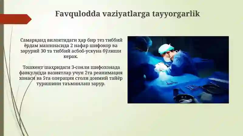Bemorni xirurgik operatsiyaga tayyorlash 4
