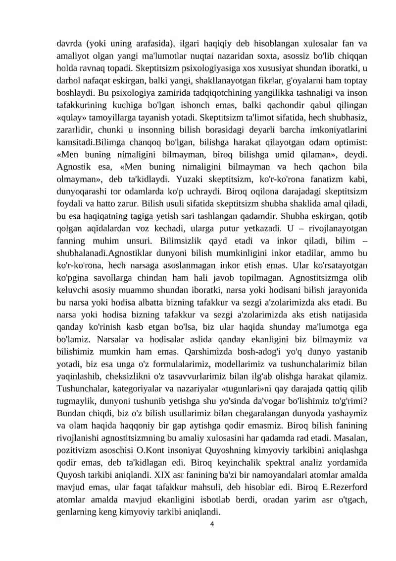 Bilish nazariyasi 4