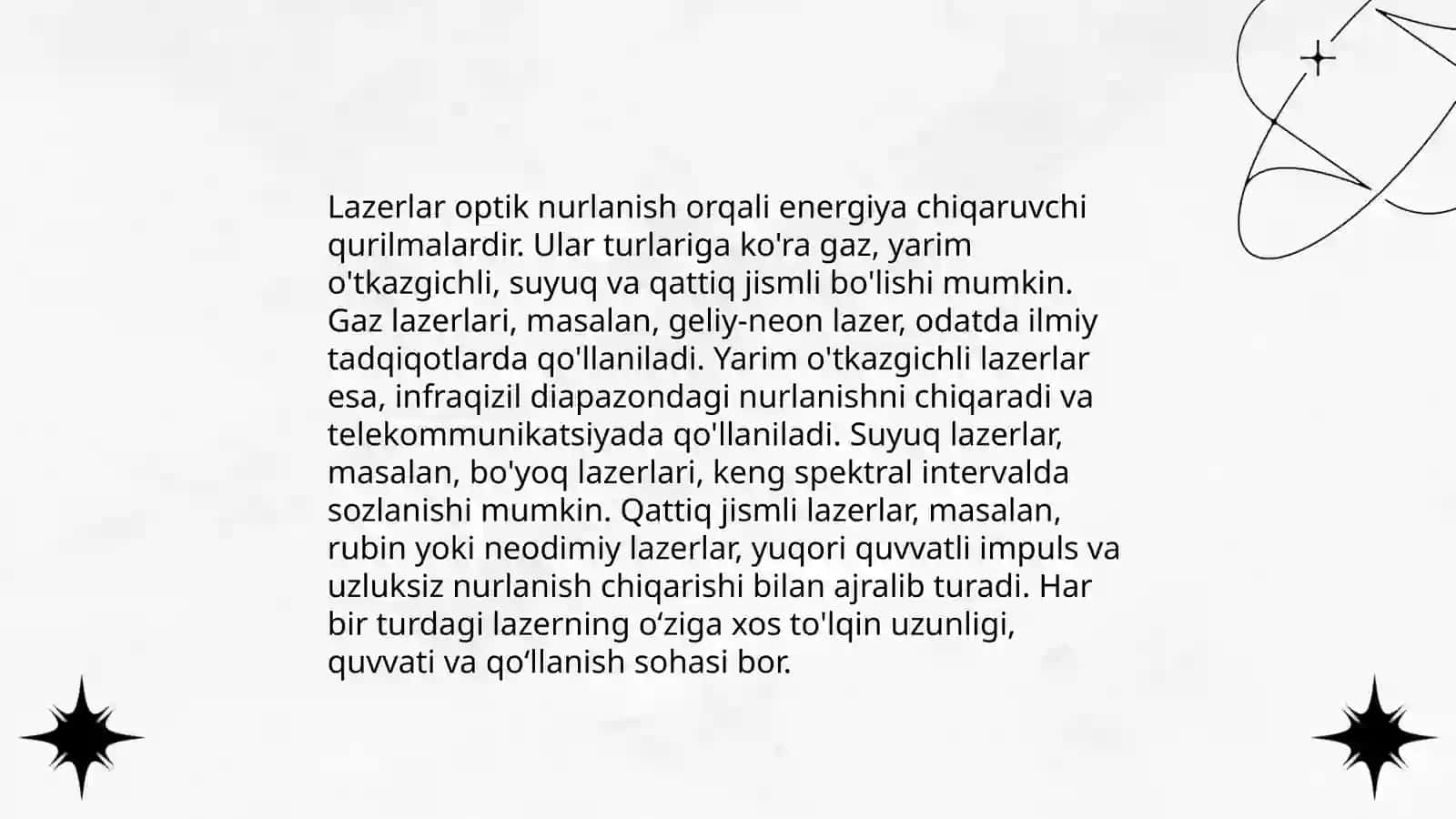 Lazer texnologiyalari va ularning tibbiyotda qo'llanilishi 4