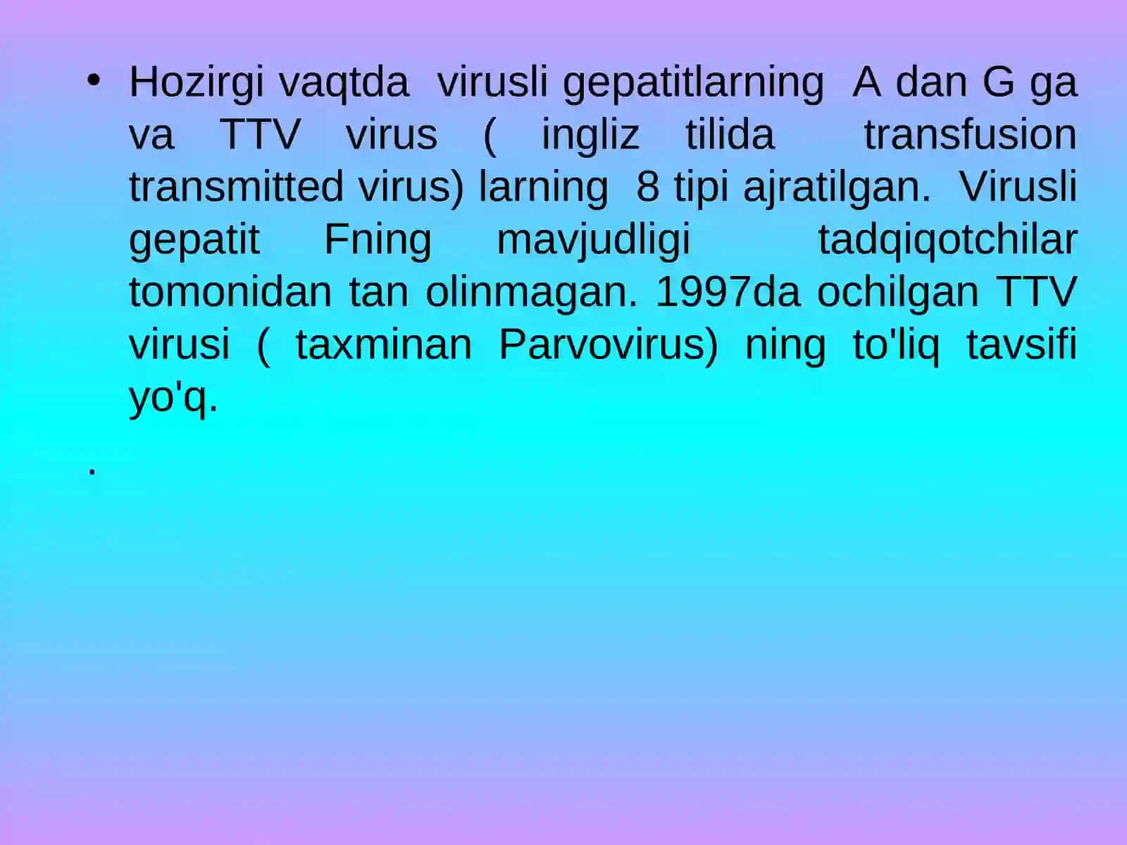 Virusli gepatitlar muammosi 4
