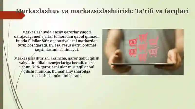 Filial korxonalarda boshqaruv tuzilmalari 4