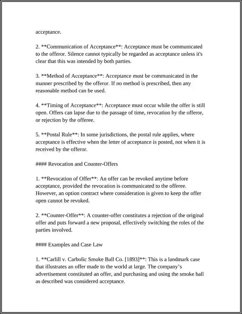 CONTRACT LAW 4