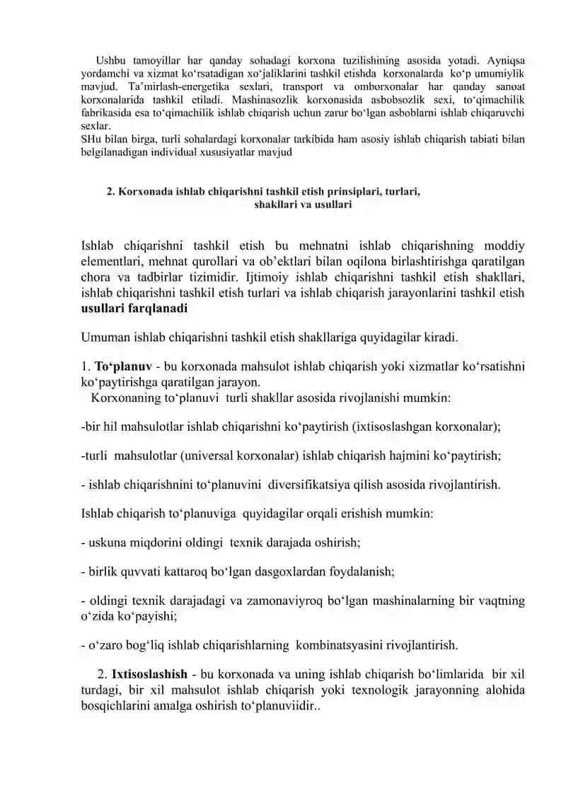 Ishlab chiqarish 4