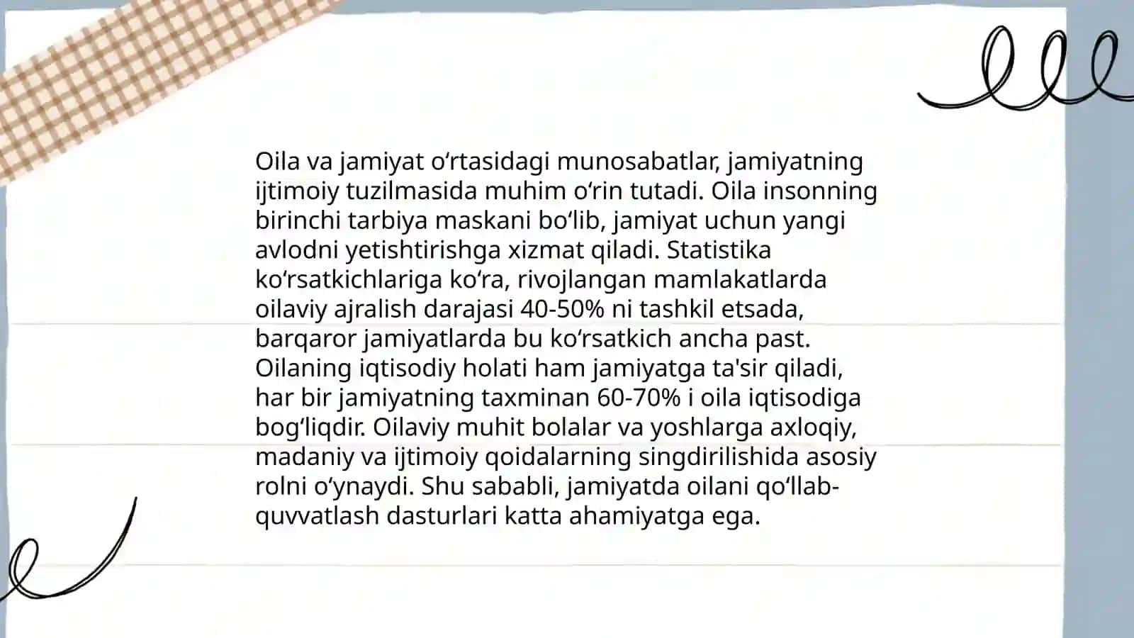 Oila va oilaviy qadriyatlar maʼnaviy madaniyatning bosh omili 4