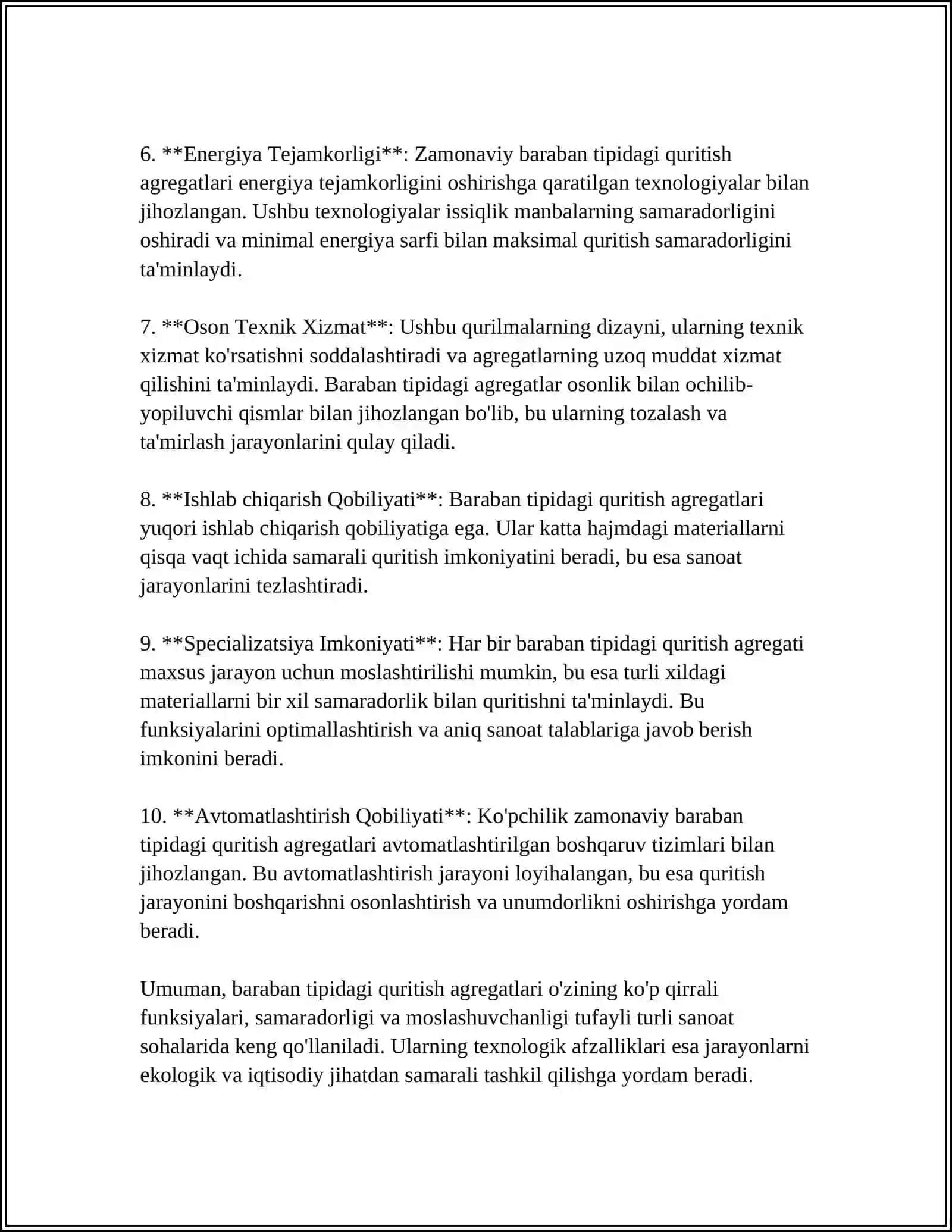 BARABAN TIPIDAGI QURITISH AGREGATIDA QURITISH TEXNOLOGIK JARAYONINI AVTOMATIK BOSHQARISH SISTEMASI 4