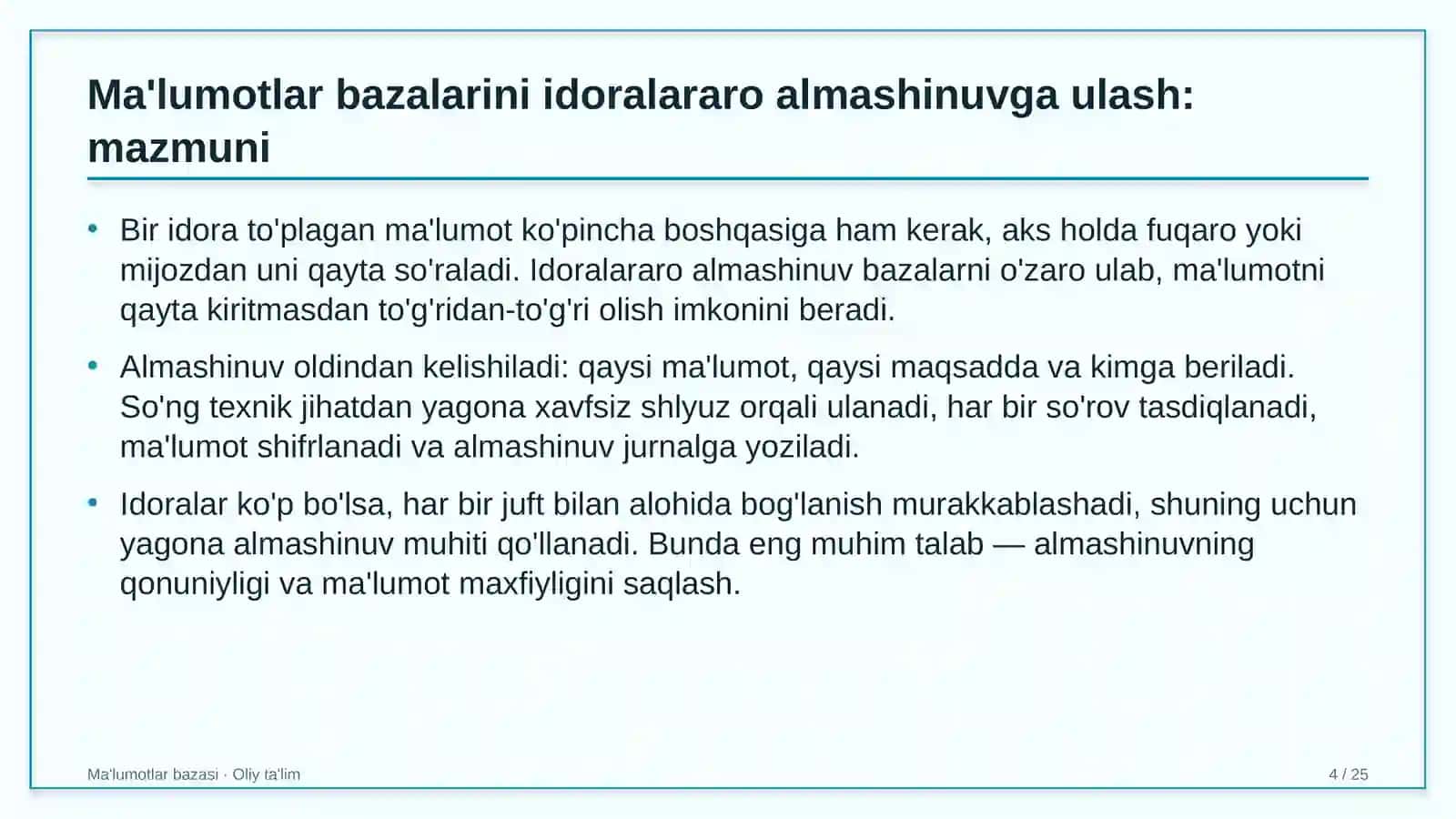 Ma'lumotlar bazalari 4