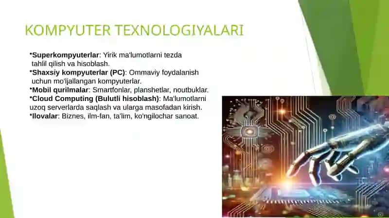 ZAMONAVIY AKT TEXNOLOGIYALARI KLASSIFIKATSIYASI 4