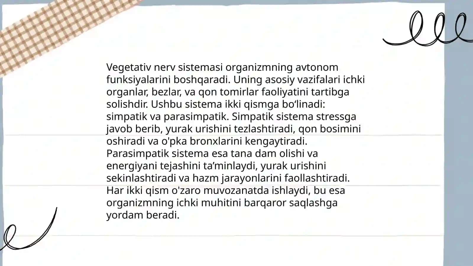 Vegetativ nerv sistemasi funksiyasi haqida tadqiqotlar 4