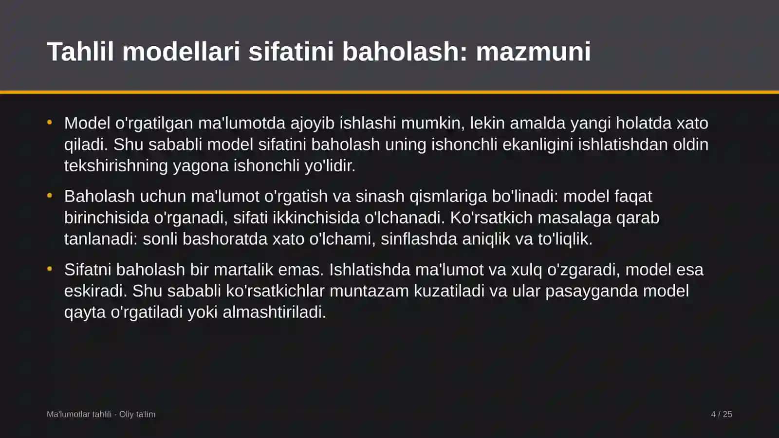 Korporativ moliyada tahlil modellari sifatini baholash 4