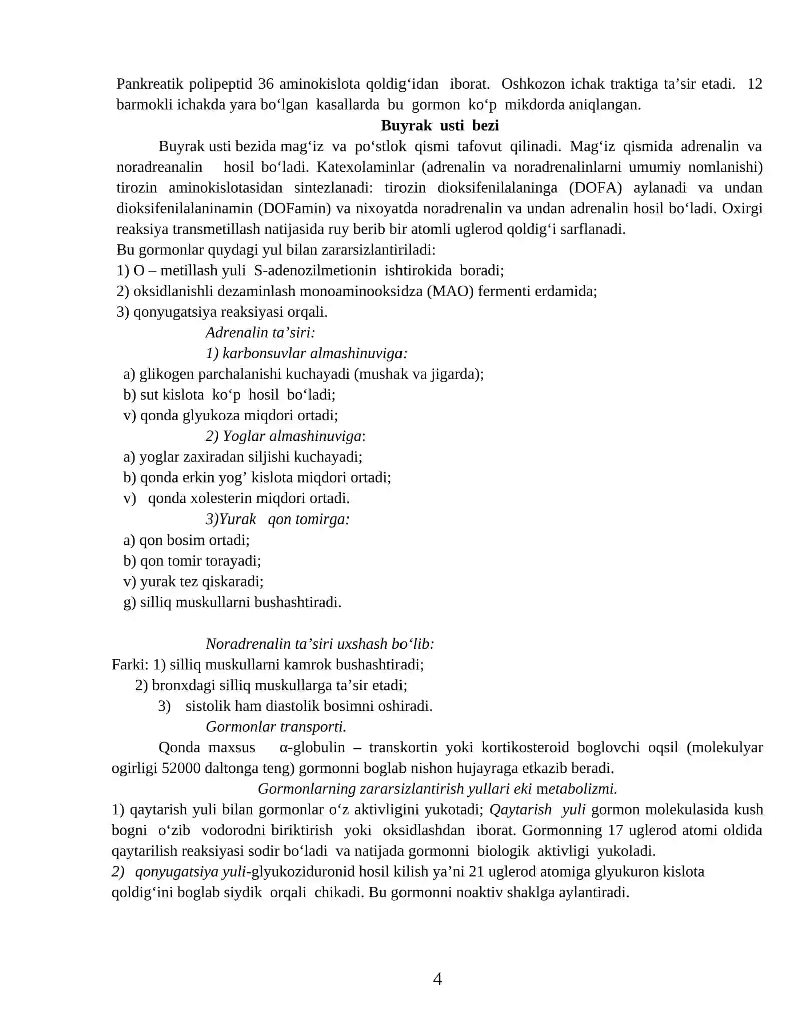 FUNKSIONAL BIOKIMYO ENDOKRIN TIZIM BIOKIMYOSI 4