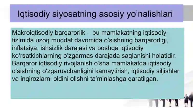 O’zbekistonda 2024-2030 yillardagi taraqqiyot strategiyasida iqtisodiy masalalar. 4
