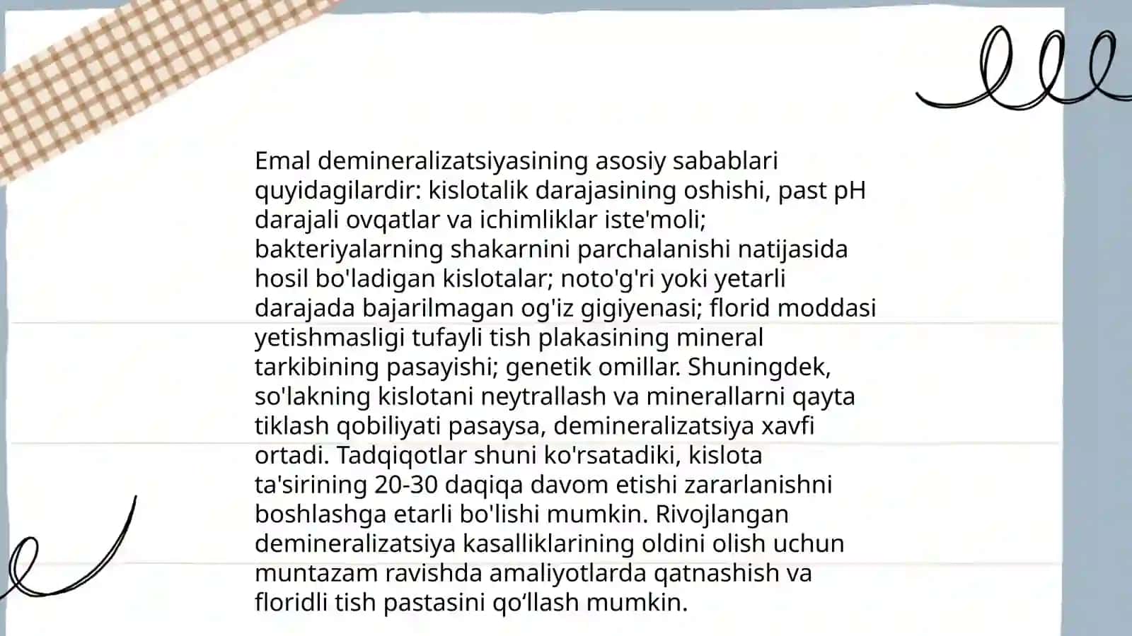 Tish emalining tuzilishi 4