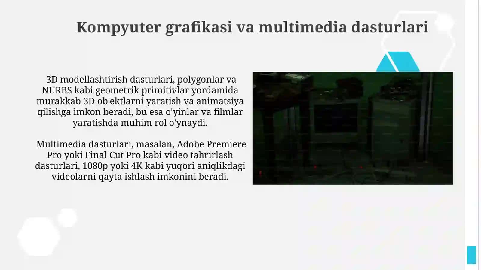 Kompyuter grafikasi va multimedia texnologiyalari 4