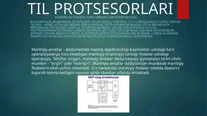 TIL PROTSESORLARI 4