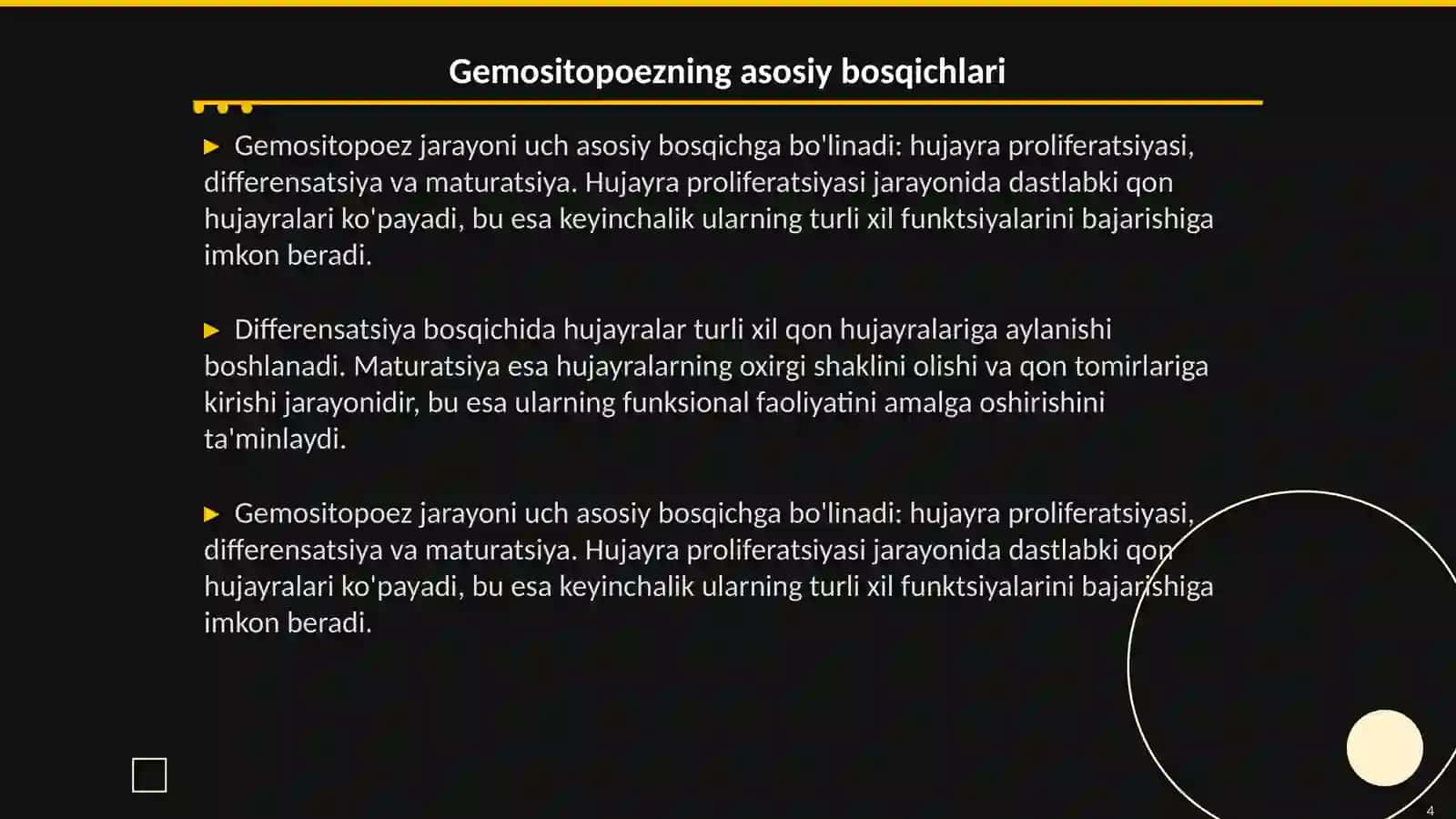 Gemositopoez va uning bosqichlari 4