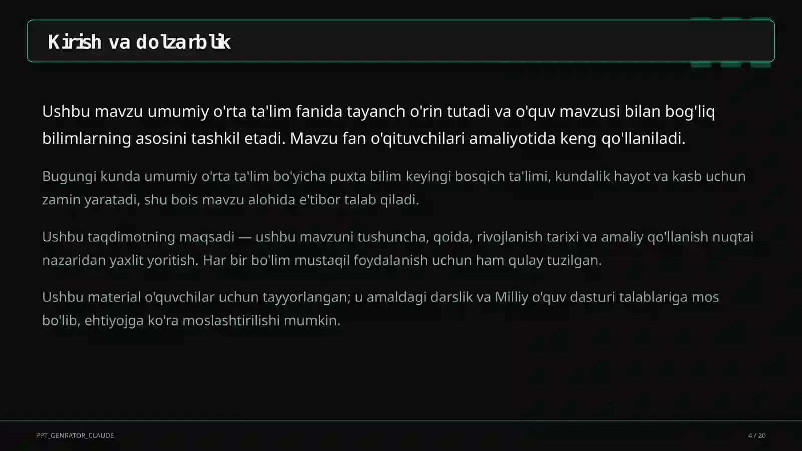Differensiallashtirilgan ta'lim: turli darajadagi o'quvchilar bilan bitta darsda ishlash 4