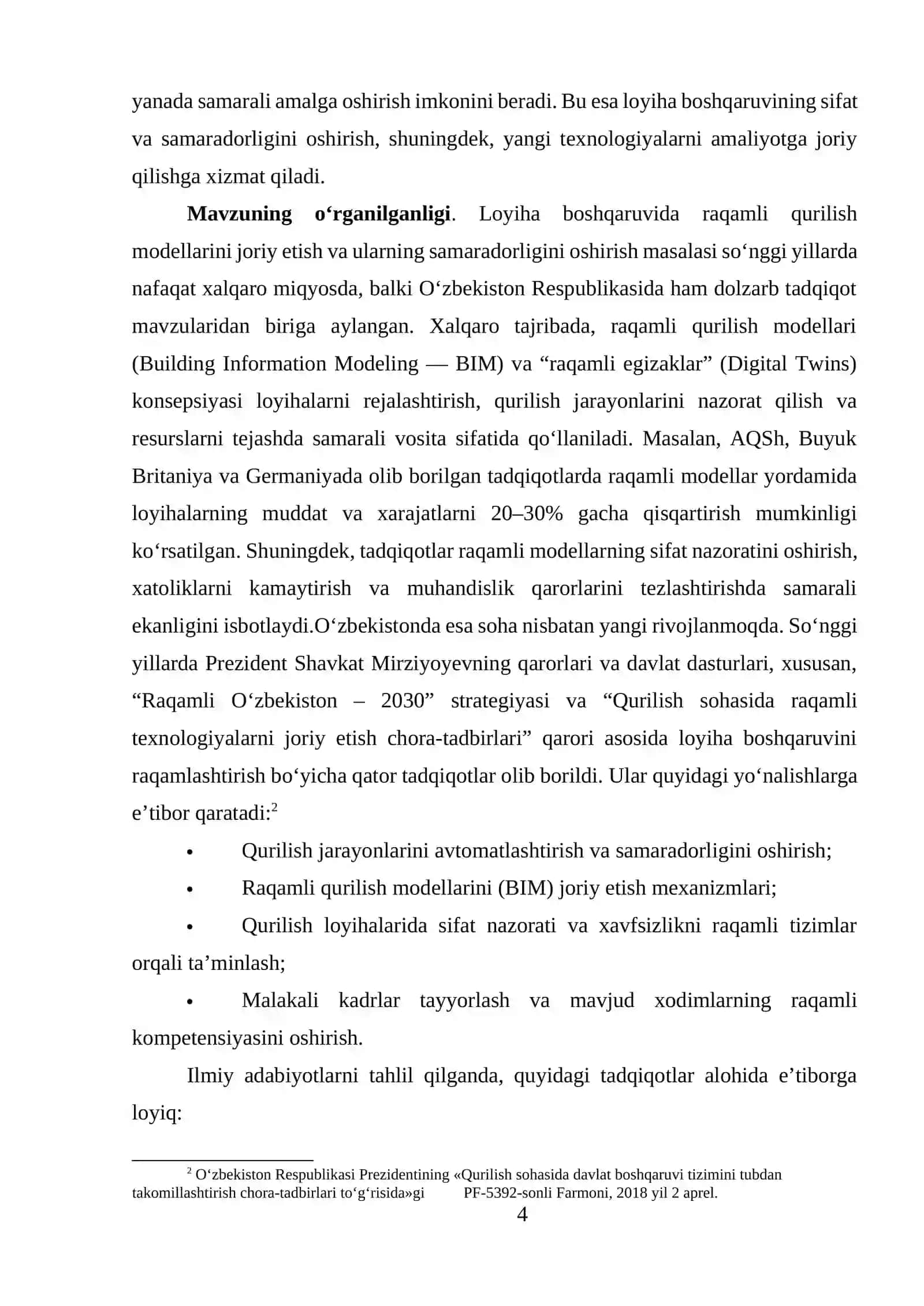 Loyiha boshqaruvida raqamli qurilish modellarini tashkil etish va ularning samaradorligini boshqarish (Holobuilder korxonasi misolida) 4