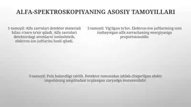 Radioaktiv Nurlarning Alfa Spektroskopiyasi 4